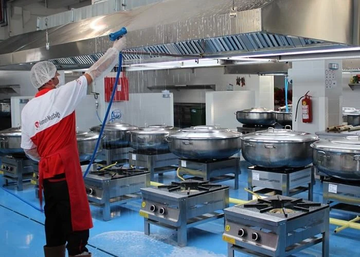 Endüstriyel mutfak temizlik ve hijyen uygulaması